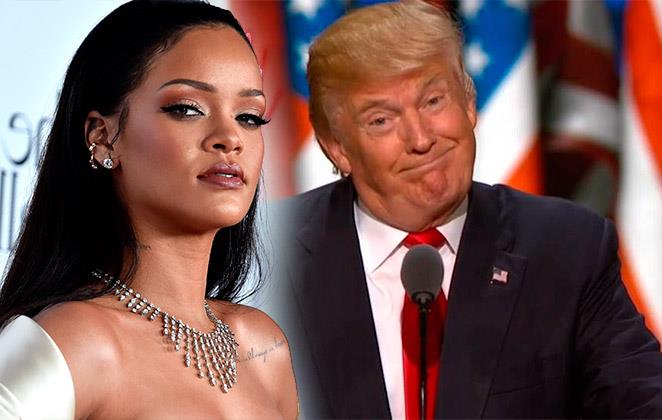Rihanna envia carta para Donald Trump após atentados